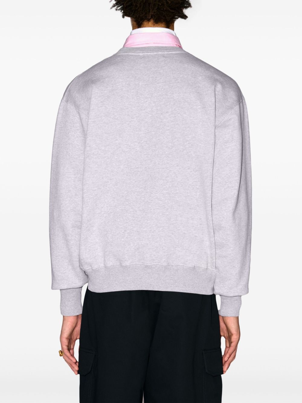 Shop Ambush Logo-appliqué Sweatshirt In Grey