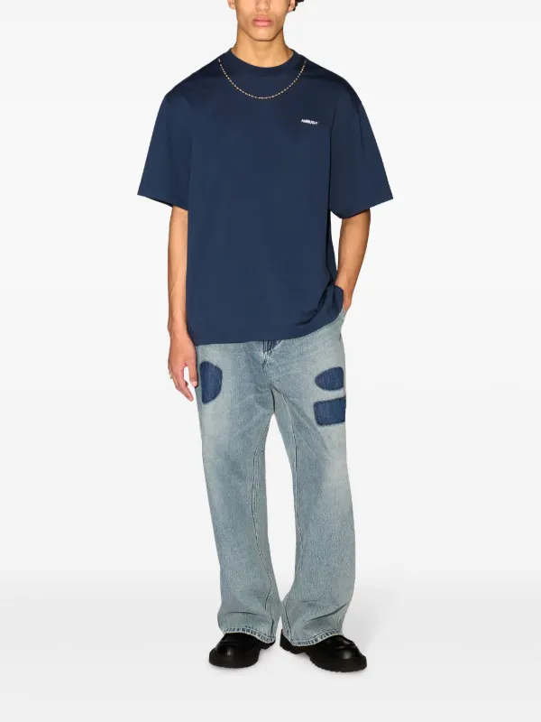 ★AMBUSH★ Ball Chain Short Sleeve T-Shirt Blue BMAA001F24JE AMBUSH Ball chain-detail T-shirt | Blue | FARFETCH