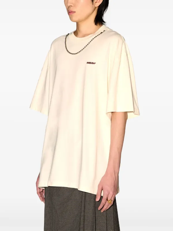 AMBUSH チェーンディテール Tシャツ | ニュートラル | FARFETCH JP