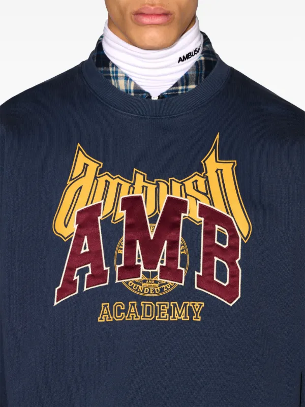 AMBUSH ロゴ スウェットシャツ | ブルー | FARFETCH JP