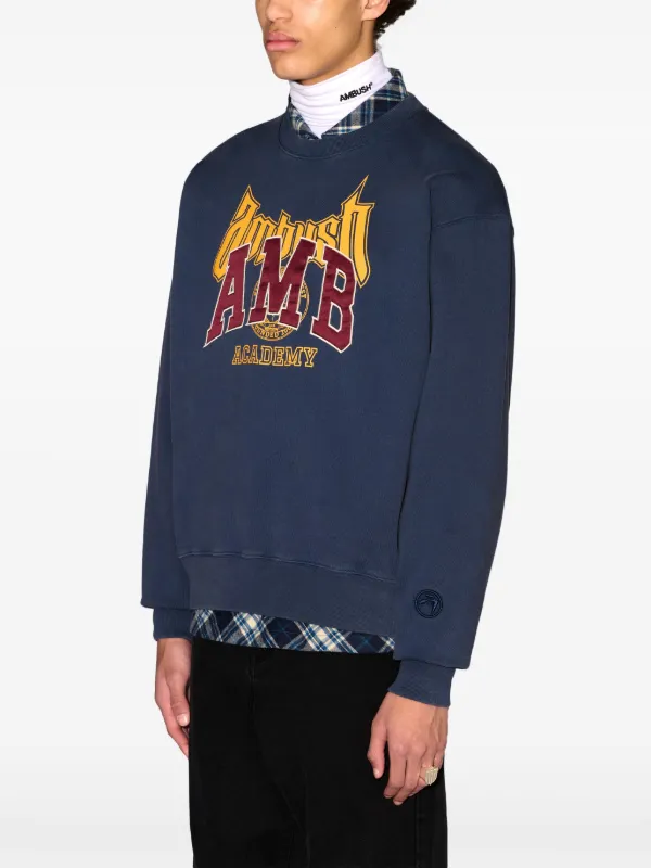 AMBUSH ロゴ スウェットシャツ | ブルー | FARFETCH JP