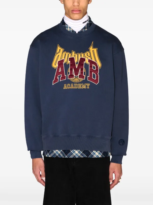 AMBUSH ロゴ スウェットシャツ | ブルー | FARFETCH JP