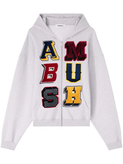 Hoodie zippé à patch logo - AMBUSH - Modalova
