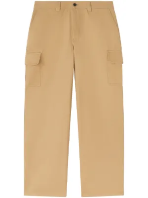Jil Sander straight-leg Belted Wool Trousers | Brown | FARFETCH