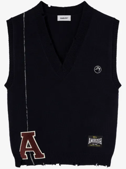 AMBUSH raw-cut knitted vest
