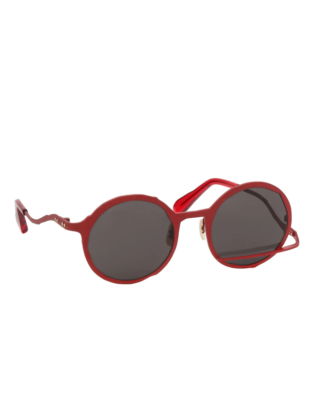  Masahiromaruyama Round-frame Sunglasses - Red 