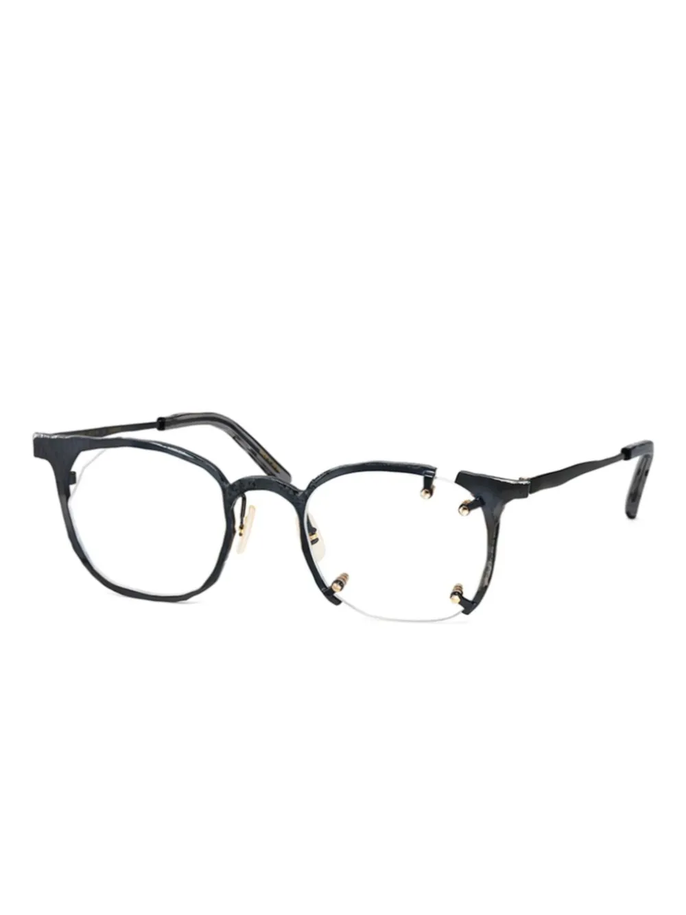 MASAHIROMARUYAMA wayfarer-frame glasses - Zwart