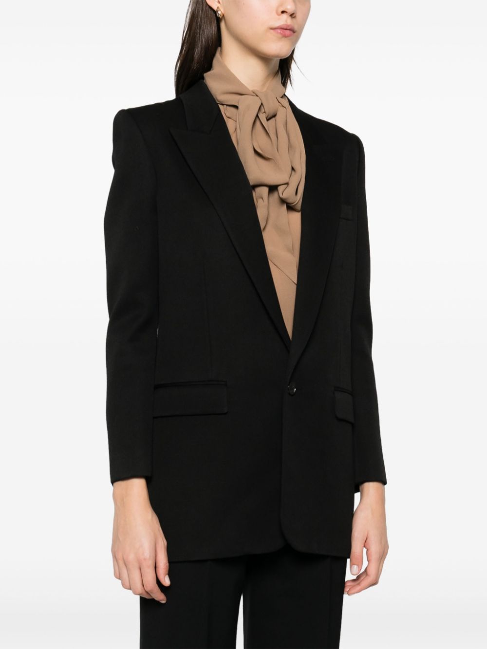 Saint Laurent Wollen blazer Zwart