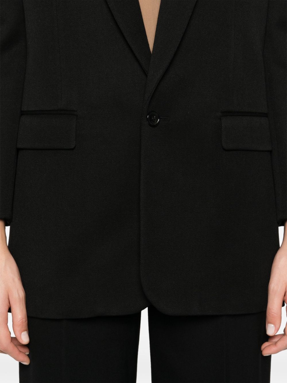 Saint Laurent Wollen blazer Zwart