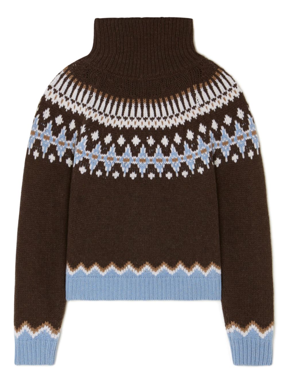 Alanui intarsia-knit high-neck jumper Women