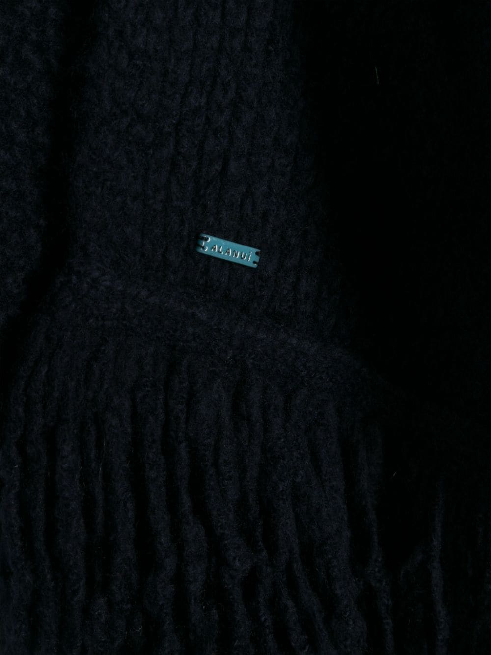 Shop Alanui Finest Chunky-knit Scarf In Blue