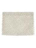 Alanui open-knit skirt - Silver