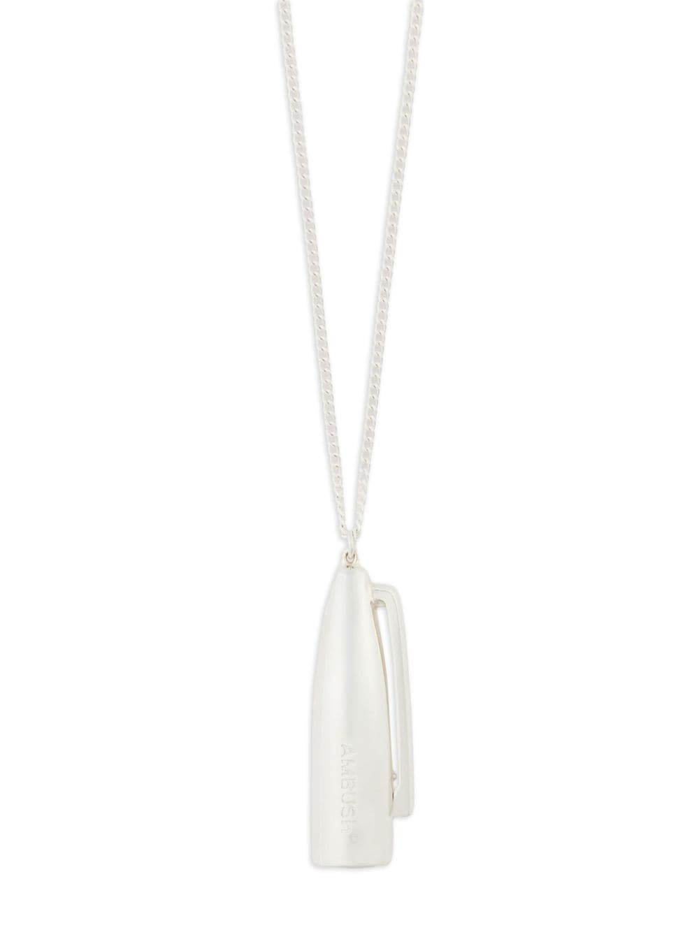 AMBUSH marker cap pendant necklace - Zilver