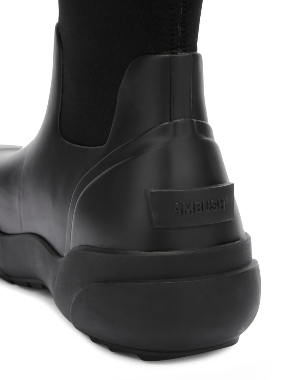 AMBUSH elasticated ankle welly boots Black