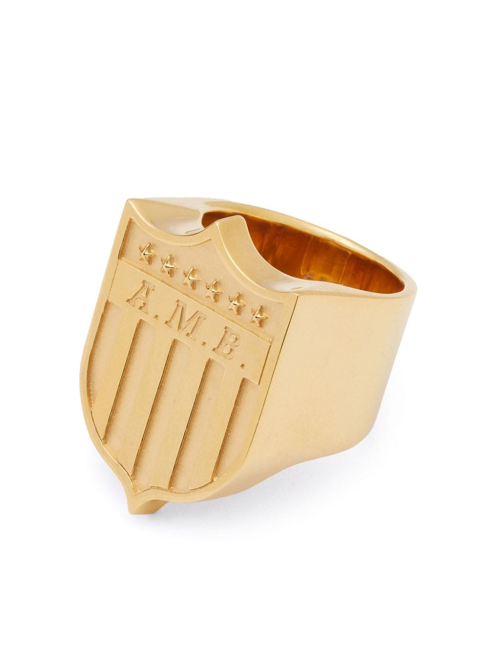 Shop Ambush Varsity Shield Ring In Gold