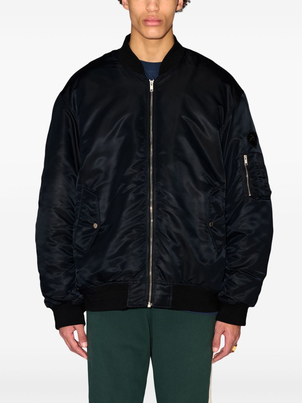 Shop Ambush Padded Bomber Jacket In Black