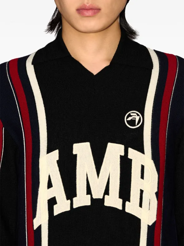 AMBUSH logo-embroidered organic-cotton Sweatshirt | White