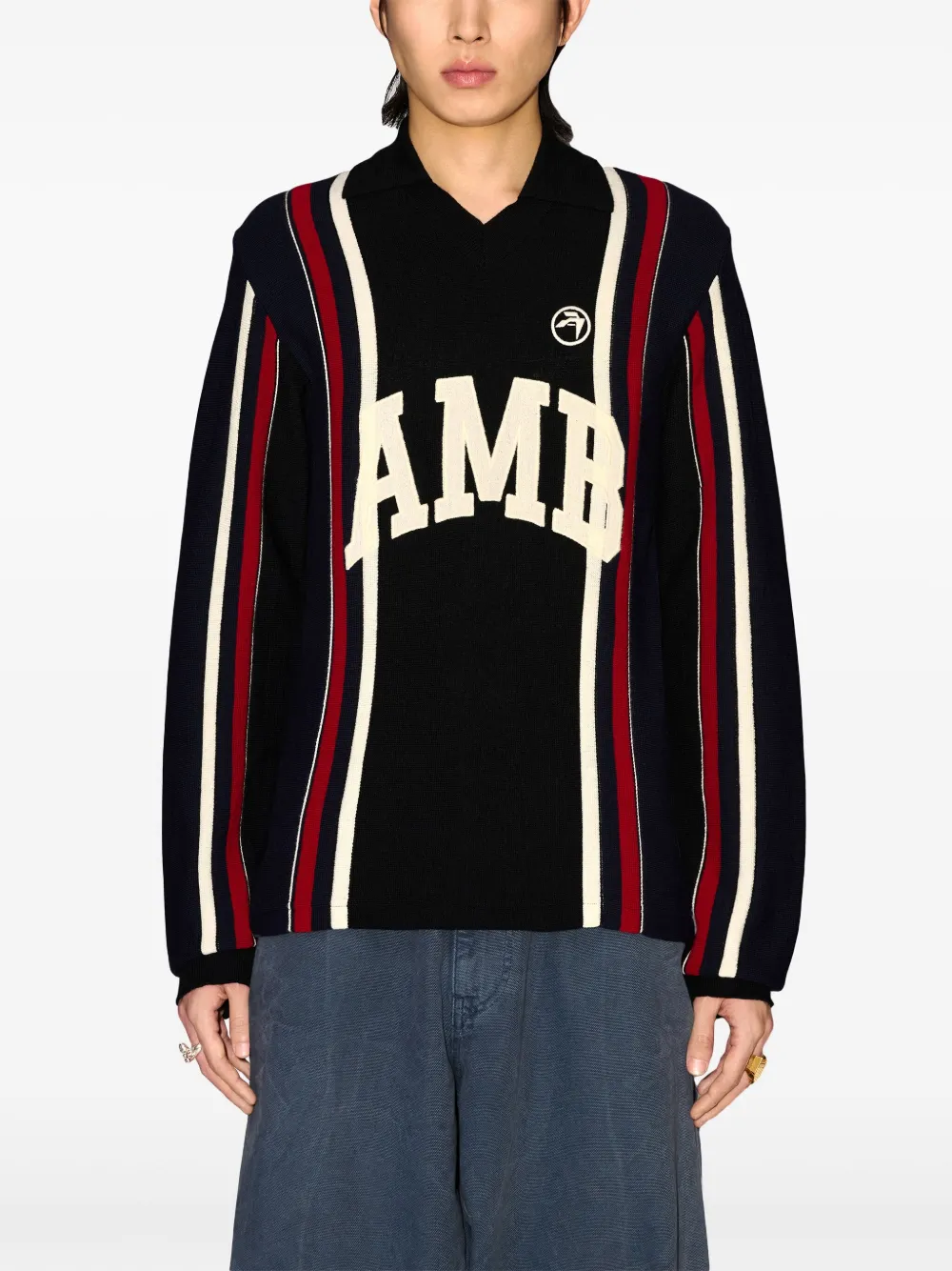 AMBUSH logo-embroidered Jumper | Black | FARFETCH