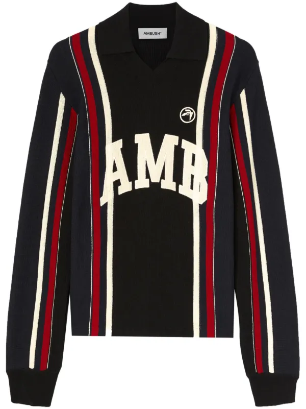 AMBUSH logo-embroidered organic-cotton Sweatshirt | White