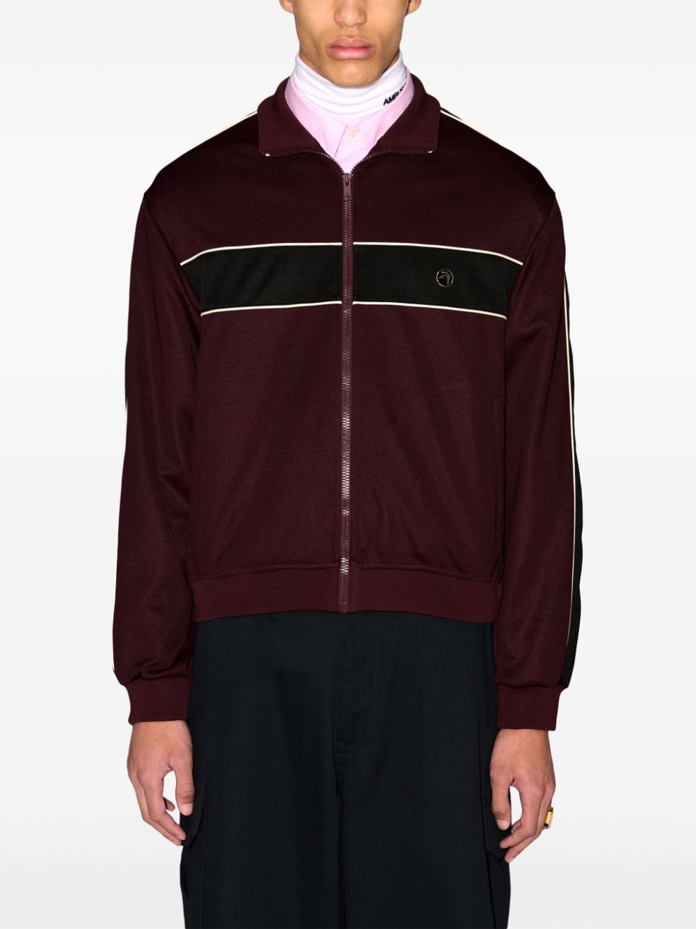 AMBUSH colour-block track jacket - Red