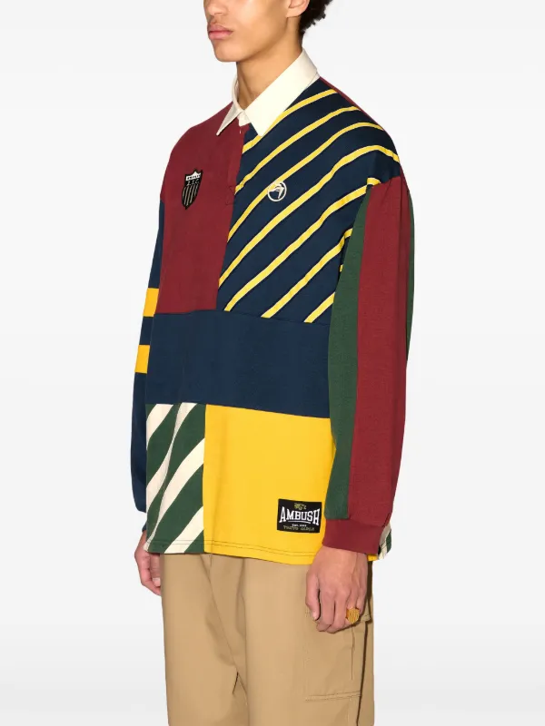 AMBUSH パッチワーク ポロシャツ | レッド | FARFETCH JP