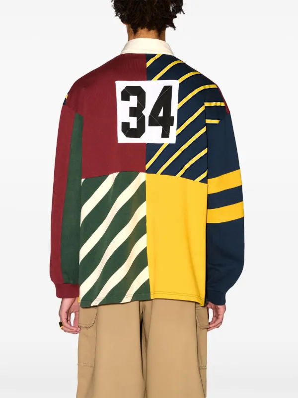AMBUSH パッチワーク ポロシャツ | レッド | FARFETCH JP