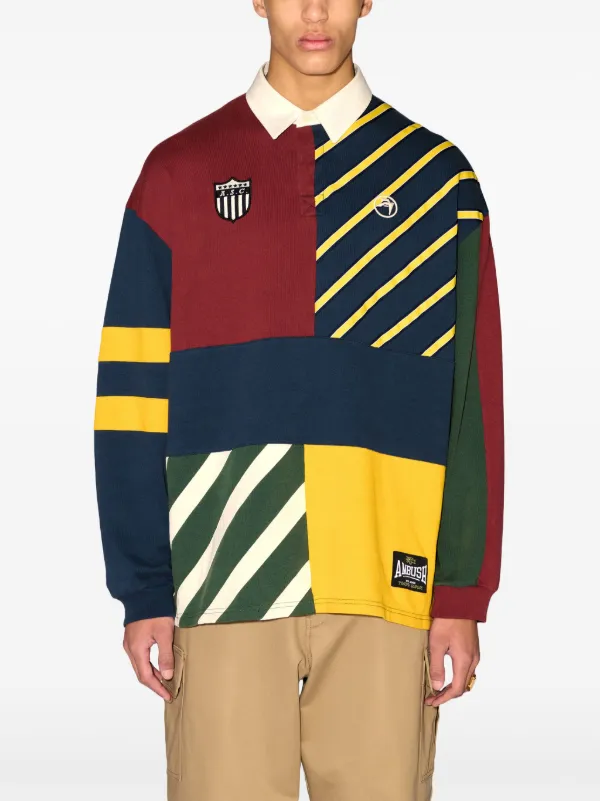 AMBUSH パッチワーク ポロシャツ | レッド | FARFETCH JP