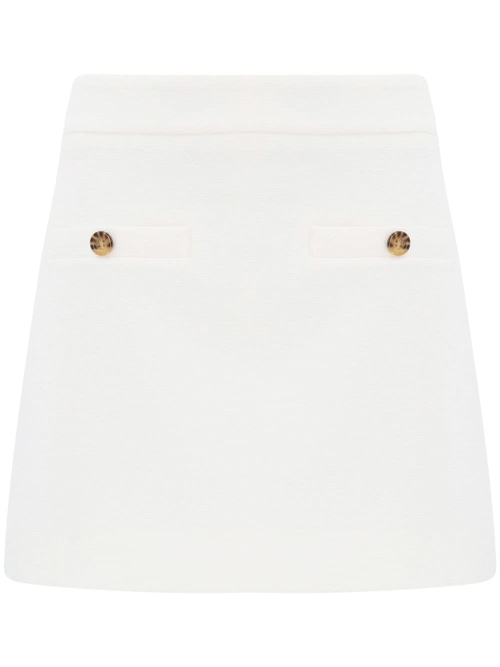 Veronica Beard Emar cotton miniskirt - Bianco