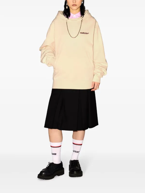 AMBUSH チェーンディテール パーカー | ニュートラル | FARFETCH JP