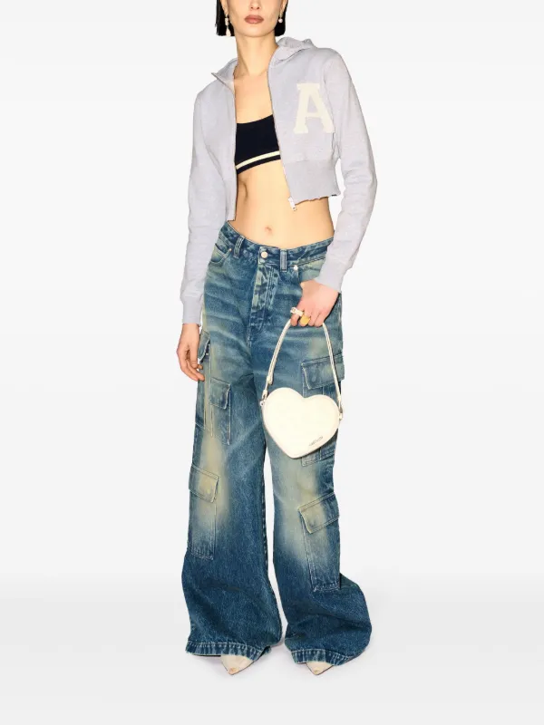 AMBUSH クロップド パーカー | グレー | FARFETCH JP