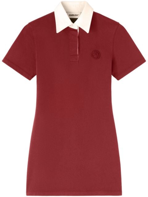 AMBUSH logo-embroidered polo dress