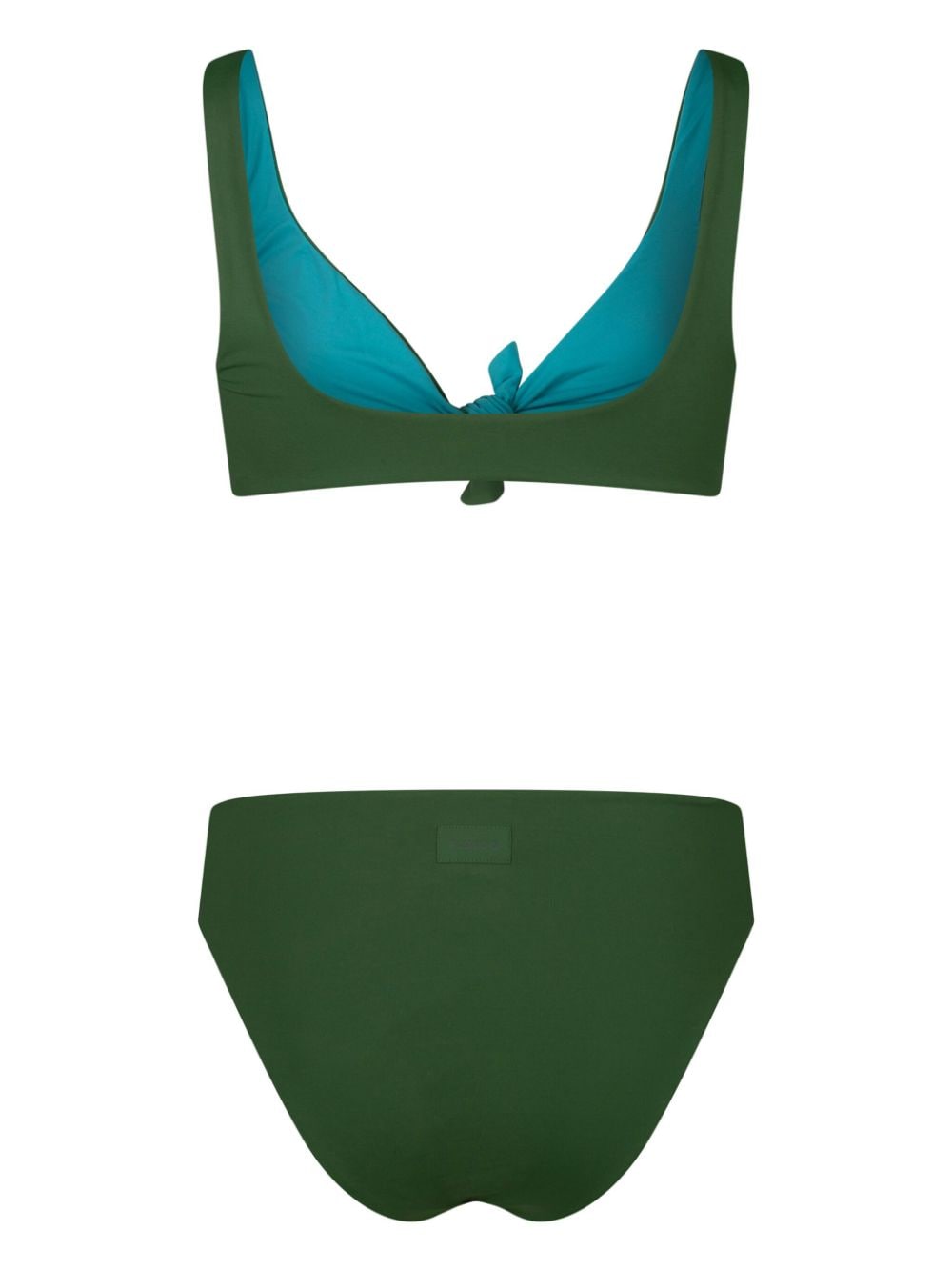 Fisico knot-detail bikini - Groen