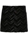 Missoni zigzag-woven lurex-detailed miniskirt - Black