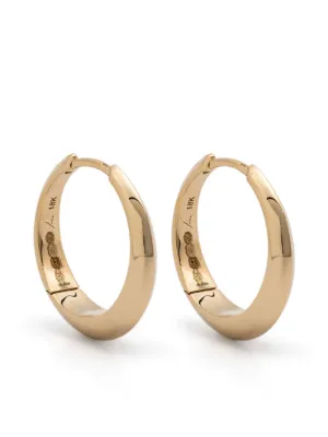 Lizzie Mandler Fine Jewelry Fluted フープピアス 18Kイエロー