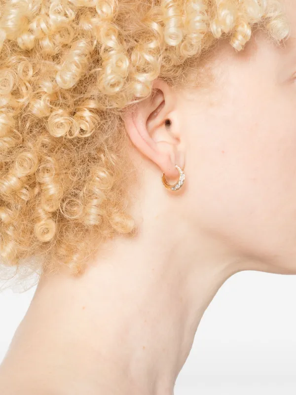 Lizzie Mandler Fine Jewelry Crescent ピアス 18Kイエローゴールド