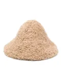 Ruslan Baginskiy faux-shearling hat - Neutrals