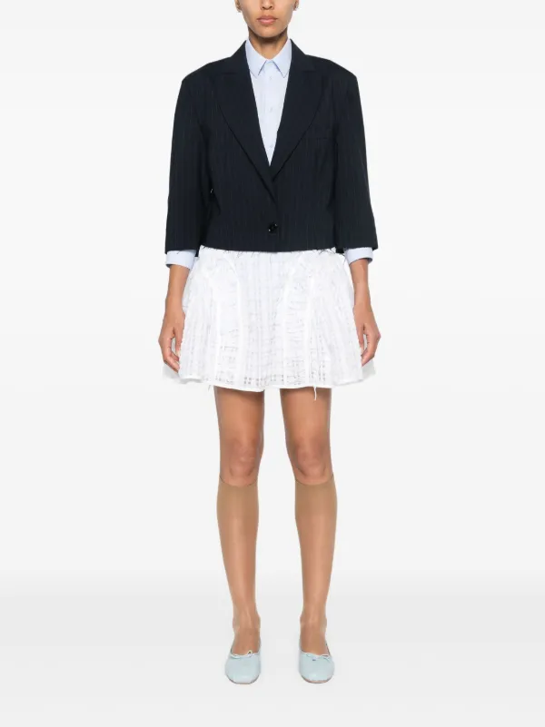 【CECILIE BAHNSEN】ODAスカート Cecilie Bahnsen Oda ミニスカート | ホワイト | FARFETCH JP