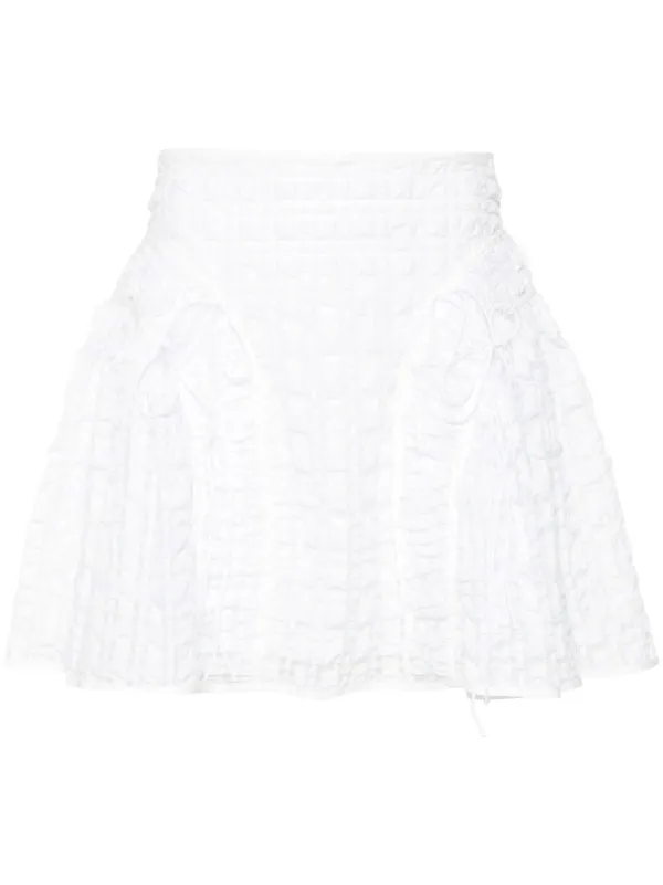 【CECILIE BAHNSEN】ODAスカート Cecilie Bahnsen Oda ミニスカート | ホワイト | FARFETCH JP