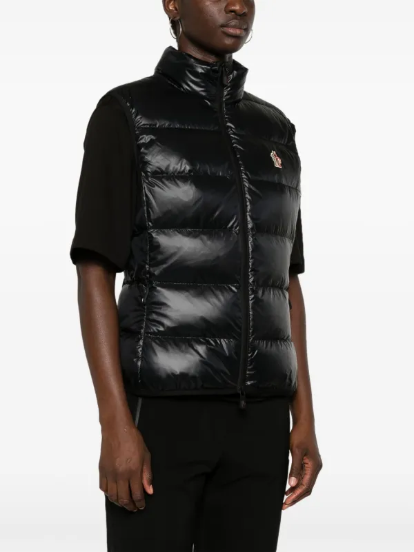 Moncler Grenoble logo-patch Gilet | Black | FARFETCH IN