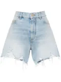 Balmain high-rise denim shorts - Blue