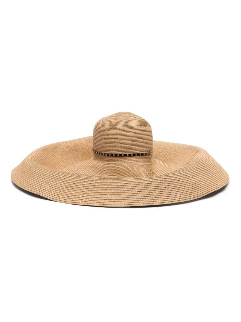 Alaïa 와이드 챙 여름 모자