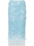 Cecilie Bahnsen Glenda midi skirt - Blue