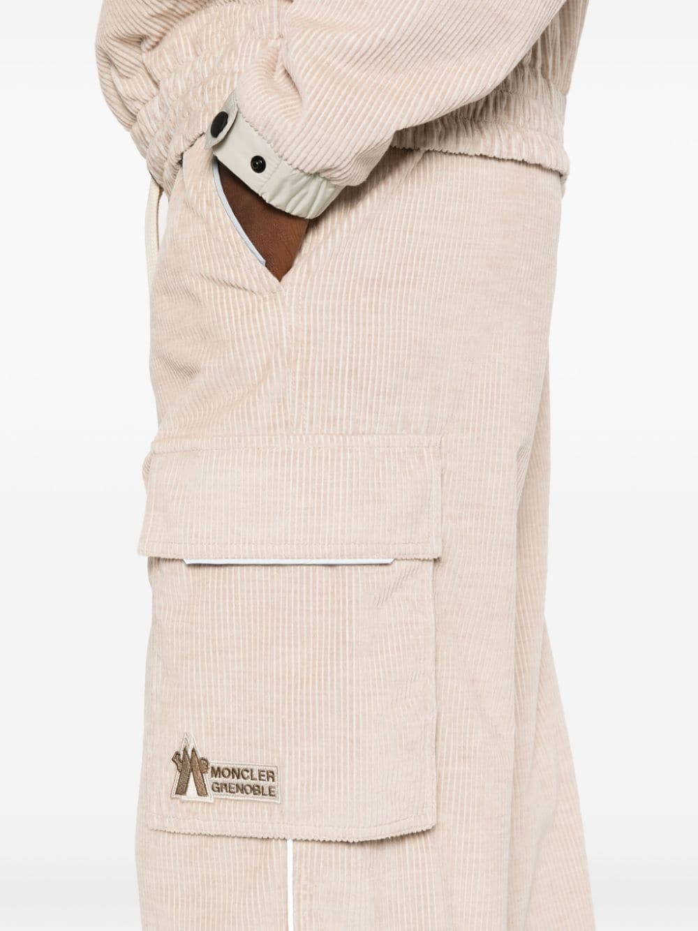 Shop Moncler Logo-patch Trousers In Pink