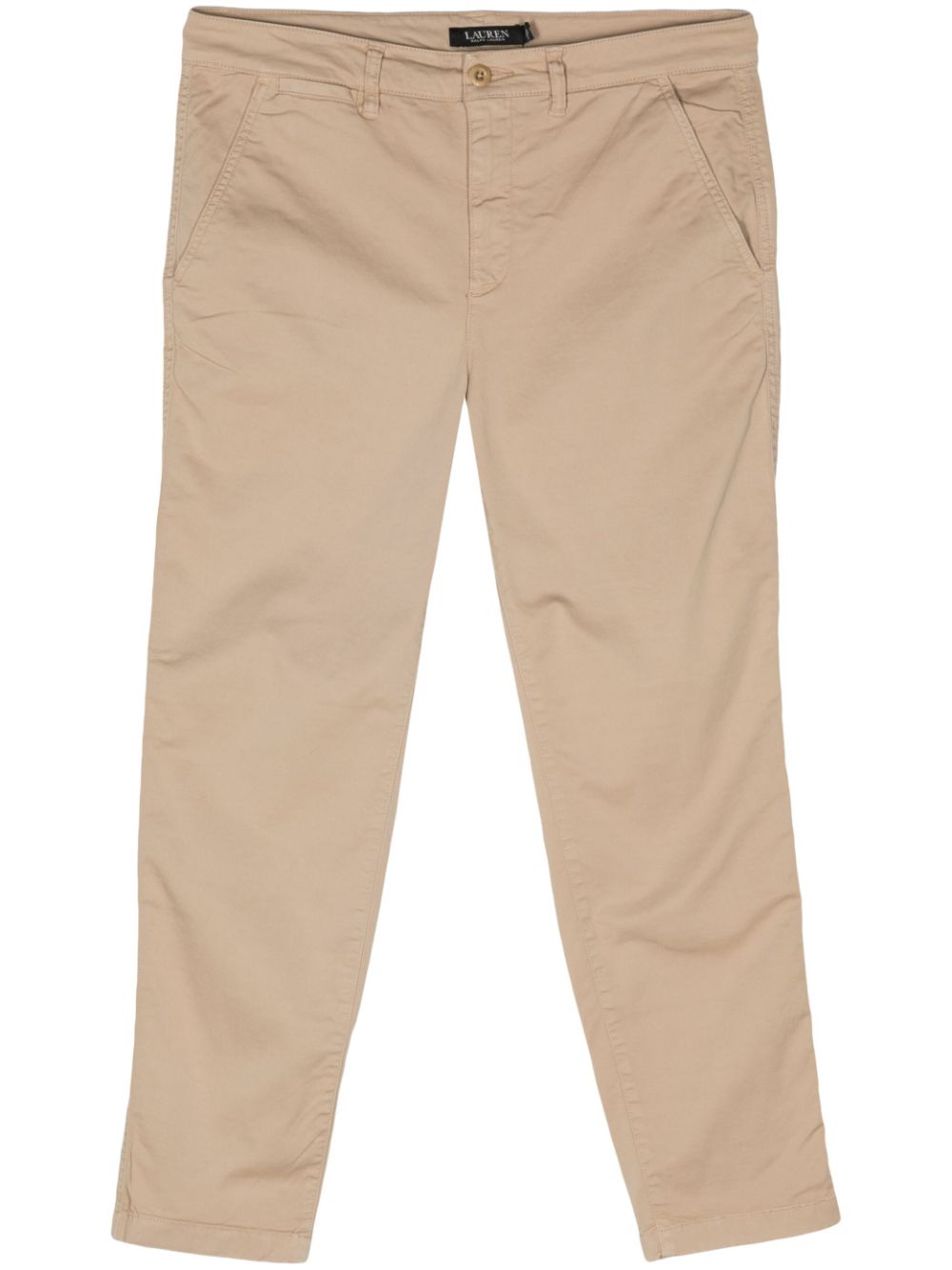 slim-cut chino trousers