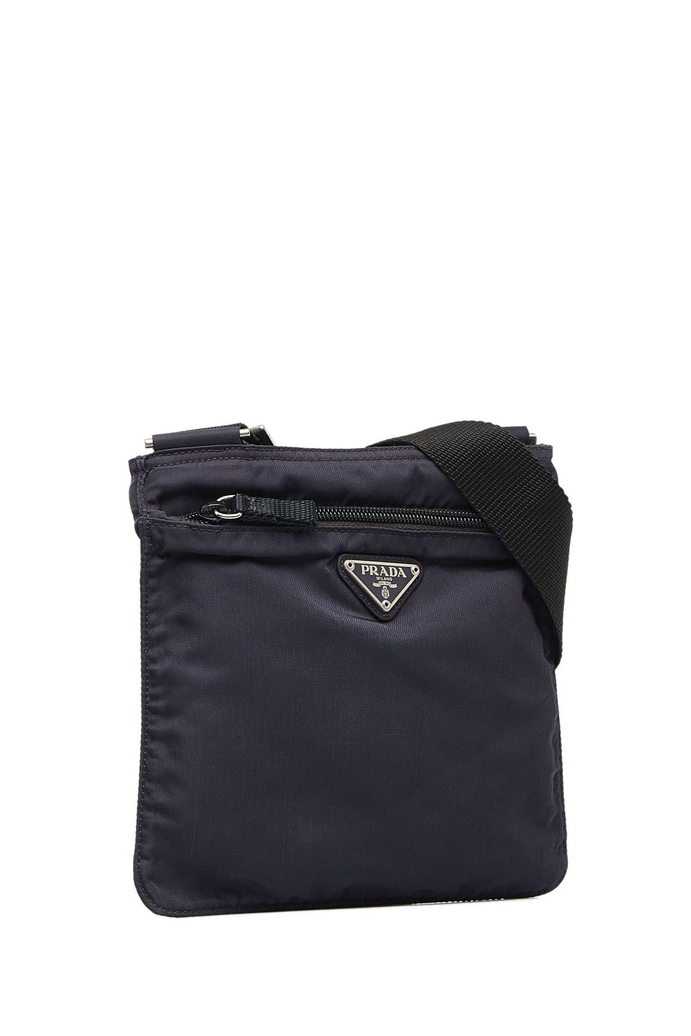 Pre-owned Prada 2013-present Tessuto Crossbody Bag In Blue