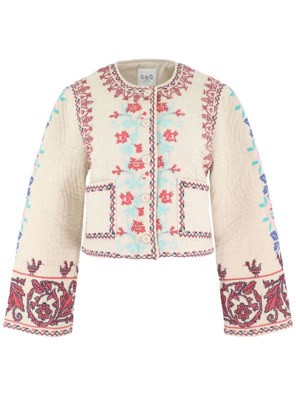 Sea Ramona embroidered jacket - Nude