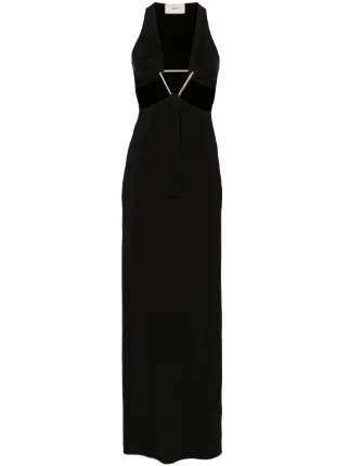 Coperni Cut-out Triangle Maxi Dress | Black
