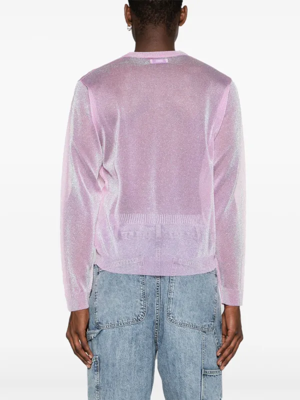 Pink lurex jumper deals