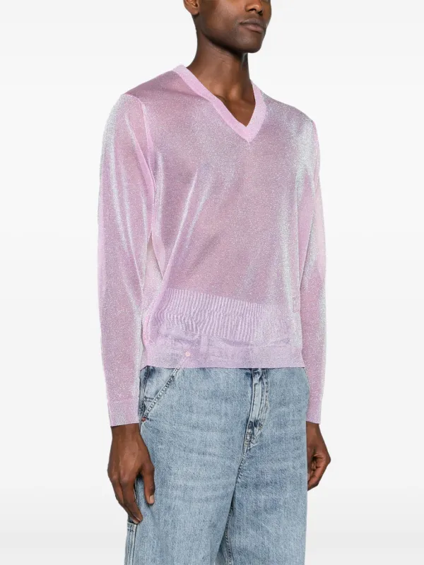Pink lurex jumper 2025