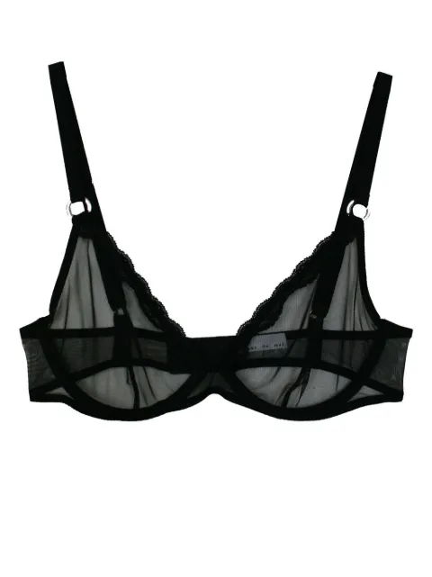 Fleur Du Mal sheer tulle demi bra